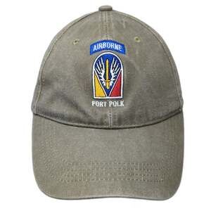 Eagle Crest Baseball Cap Brown One Size Airborne Fort Polk Army Military Hat